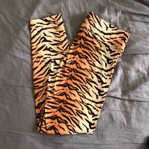Tiger Print Yoga Pants